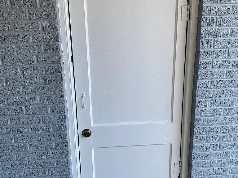 Carport storage closet