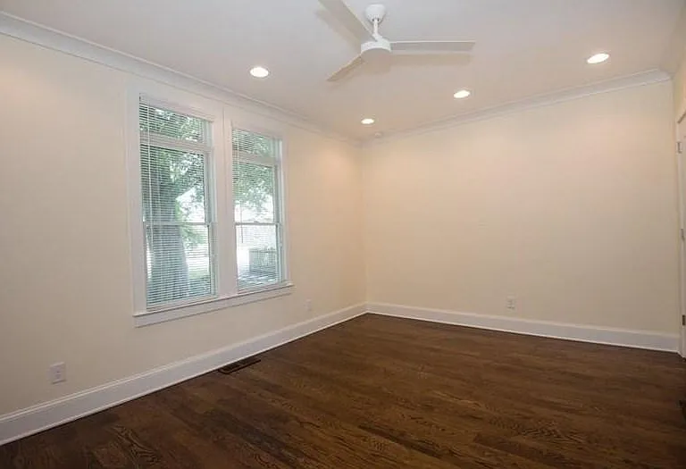 Bedroom overlooking the big yard