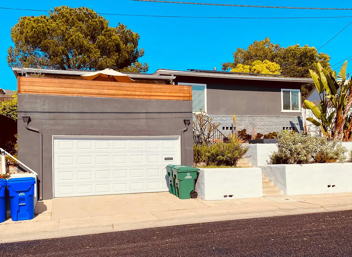 Exterior of home showing newly paved street April 2024. - 4759 Baylor Dr