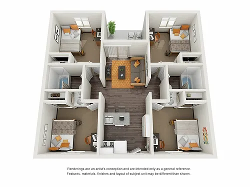 Floor plan 4X2