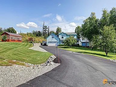 This is our home pictured from the street.