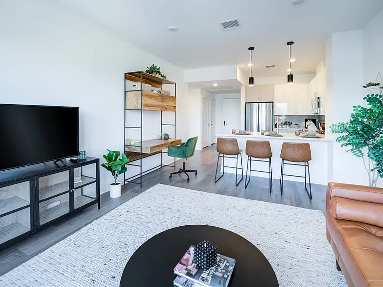 Living Room with Hard Surface Flooring
