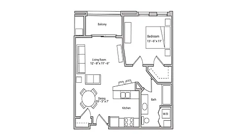 Floor plan 2-102