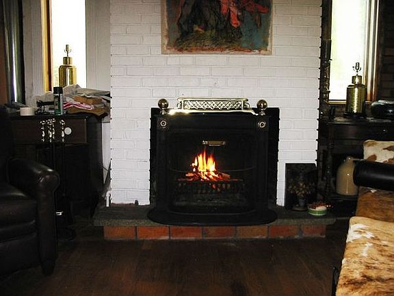 Antique franklin fireplace