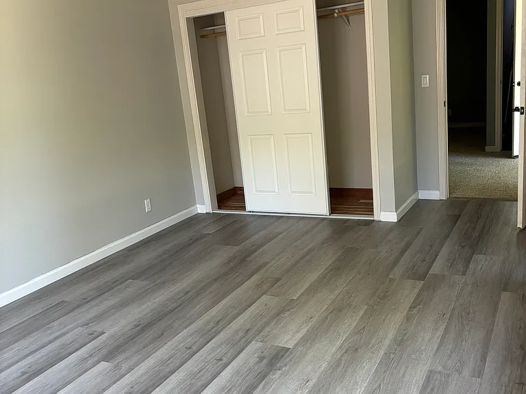 large closet in bedroom