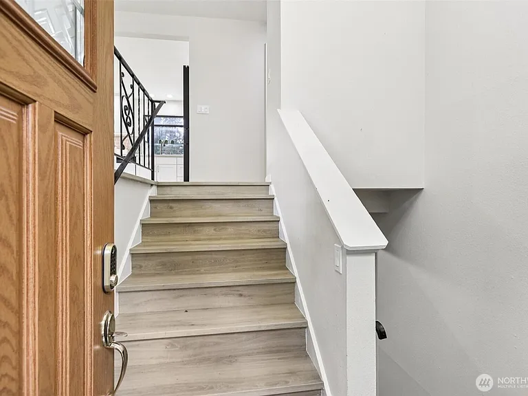split level entry with 5 ft wide stairs