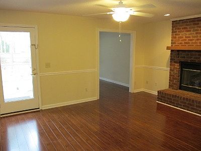 Family room with adjoining home office