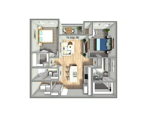 Floor plan 2X2 C