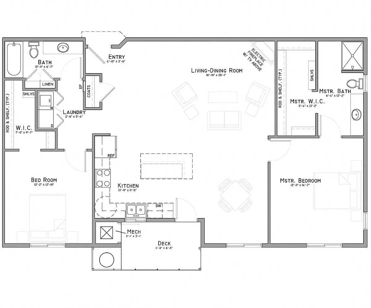 Floor plan Platte (C5-55)