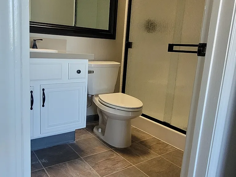 master bathroom with stand up shower