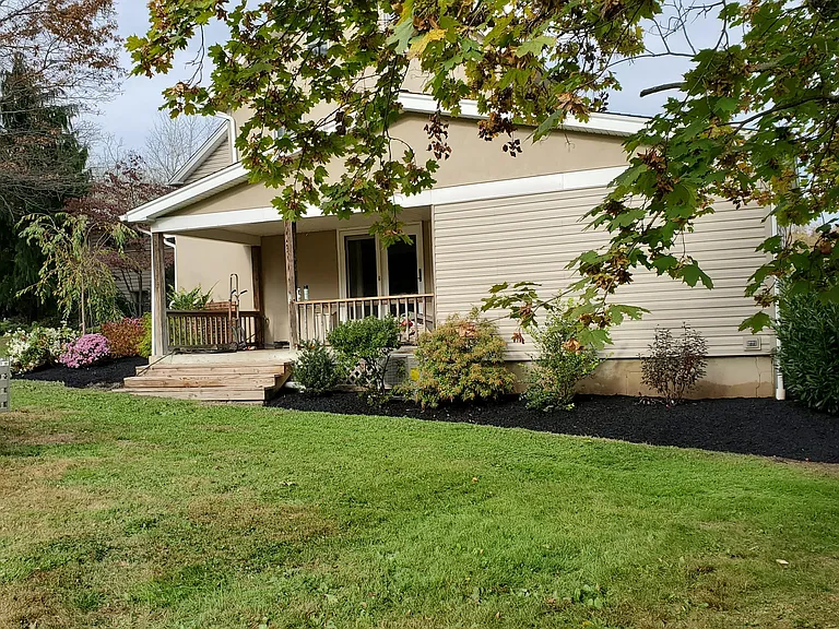 Side view of property