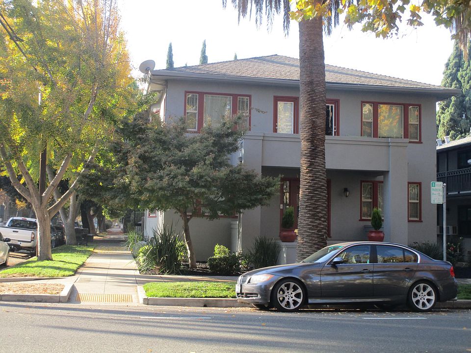 Front view of buildings