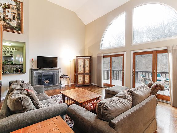 Bright two story family room