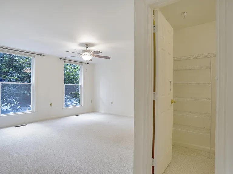 Master bedroom and closet