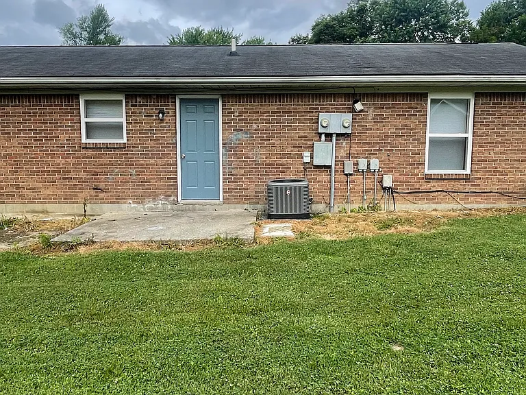 rear photo. patio and back yard
