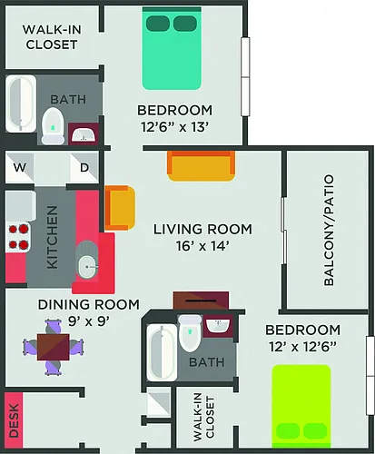 Floor plan The Brantley (B1)