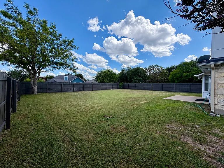 HUGE backyard!