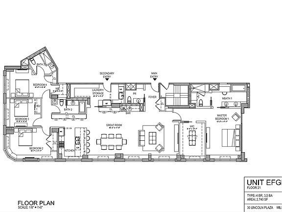 2nd image of 30 W 63rd St #21EFGH