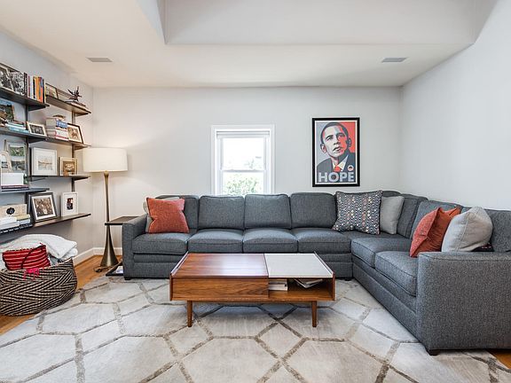 Accommodates large sectional couch (shown: 11.5 ft wide couch)