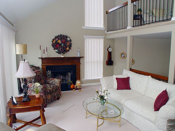 View of LR and loft area