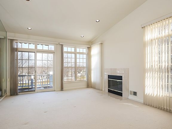 Living room with doors to deck