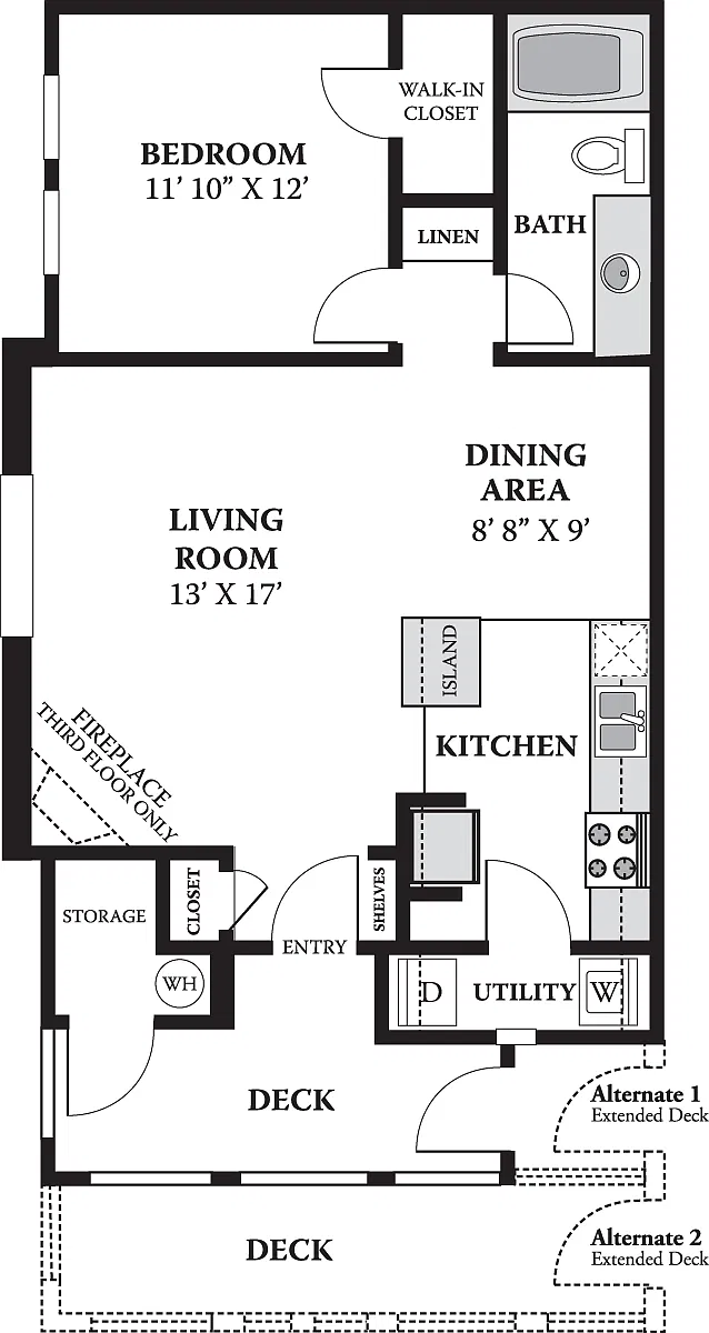 Floor plan The Benton
