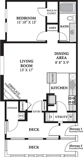 Floor plan The Benton