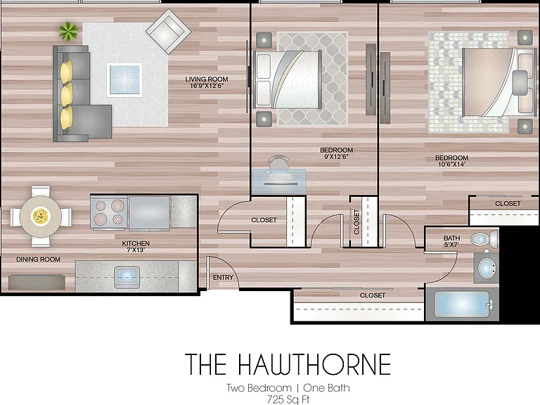 725 Square Feet 725 Square Feet