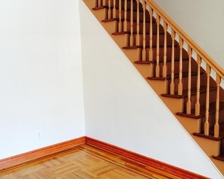 living room and staircase