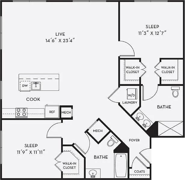 Floor plan B2
