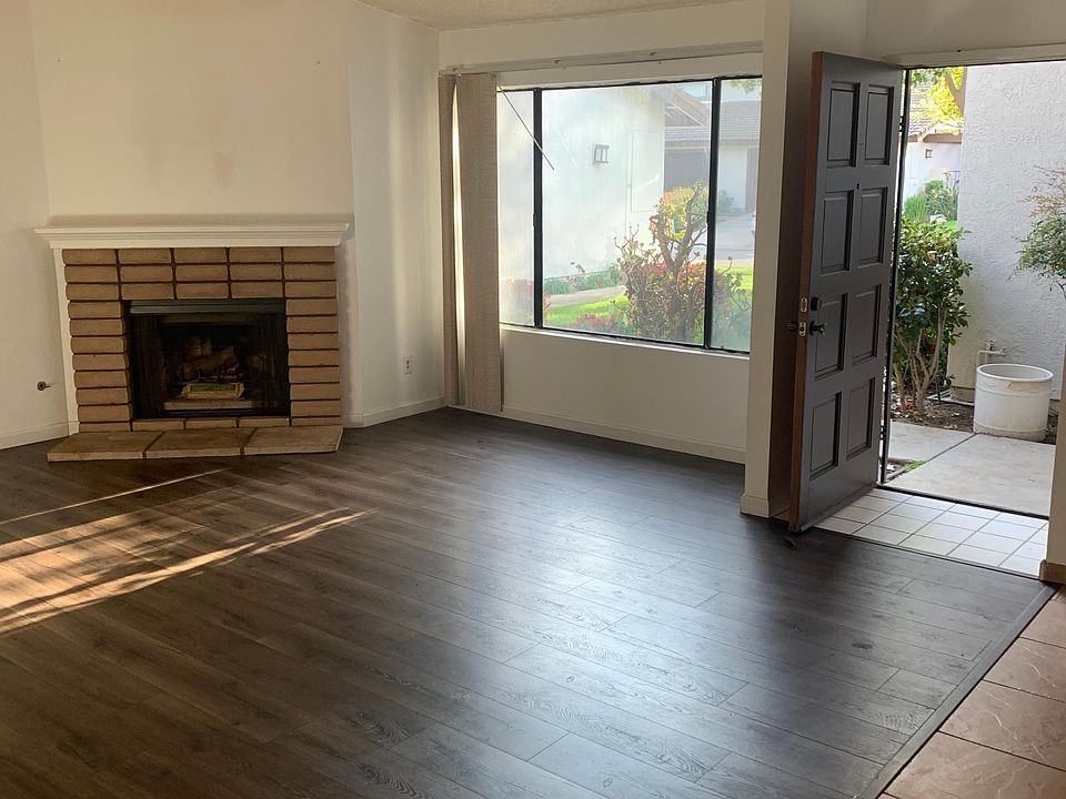 Front door, living room.