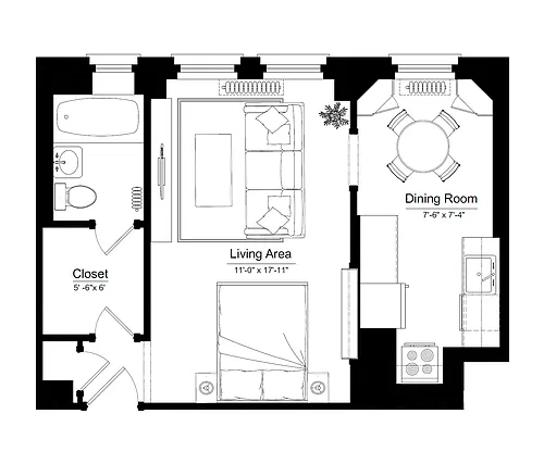 Floor plan Tier 8