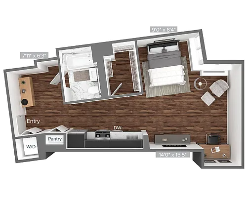 Floor plan S3-301-601-PH01