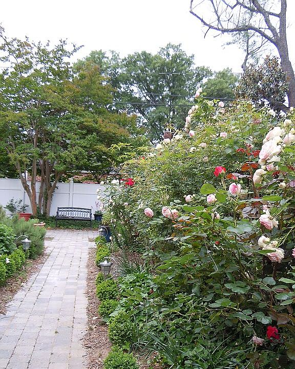 entry through garden gate
