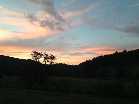 Pastoral sunset view