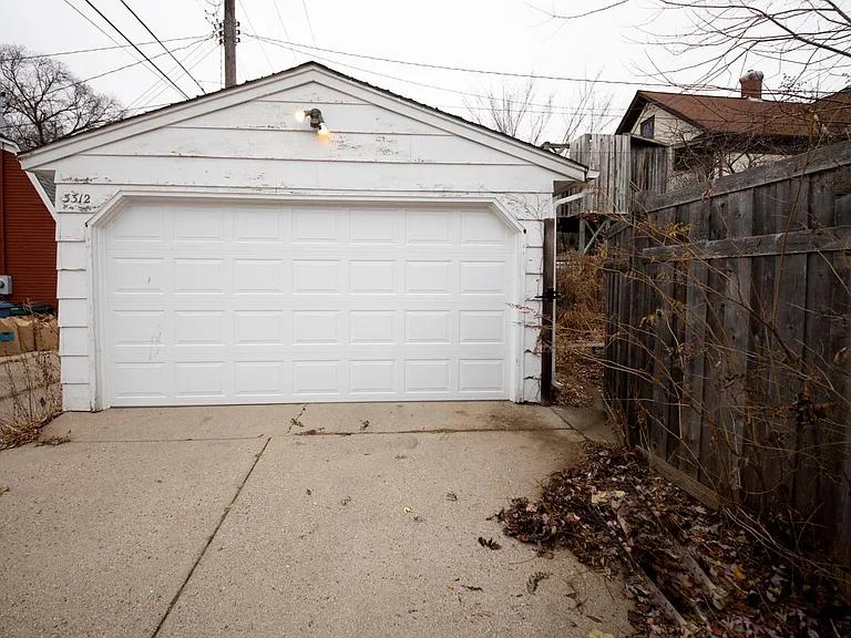Large 1-car garage with new garage door replaced in 2020.