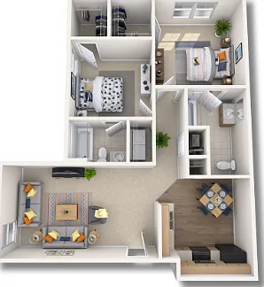 2A - 950 SQ.FT 2A - 950 SQ.FT
