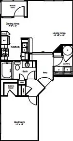 The Bullocks: 692 sq. ft. with a screened patio, separate living and dining spaces, and a spacious laundry area. The Bullocks: 692 sq. ft. with a screened patio, separate living and dining spaces, and a spacious laundry area.