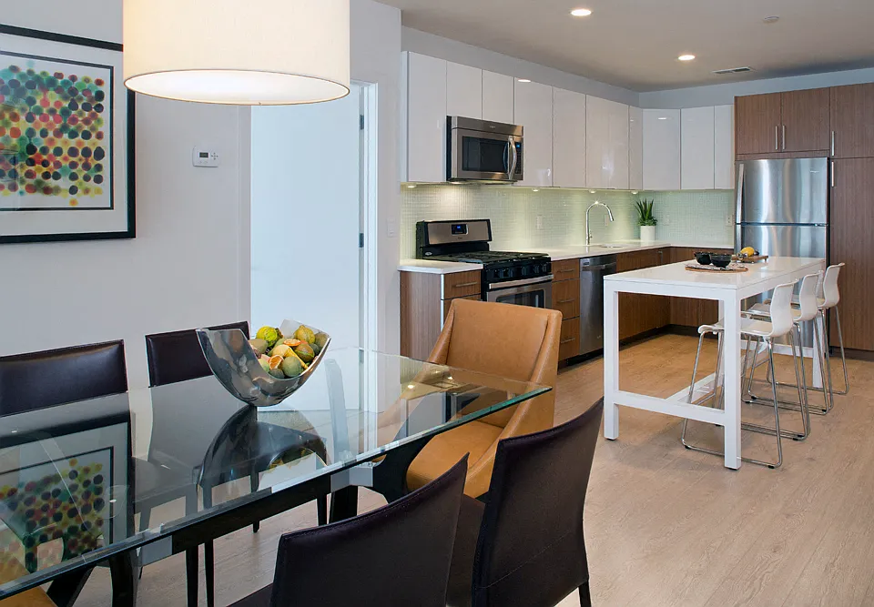 Typical Open Kitchen & Dining Area