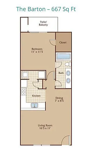 Floor plan Barton Floorplan