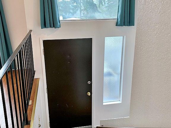 Front door with a split entrance.