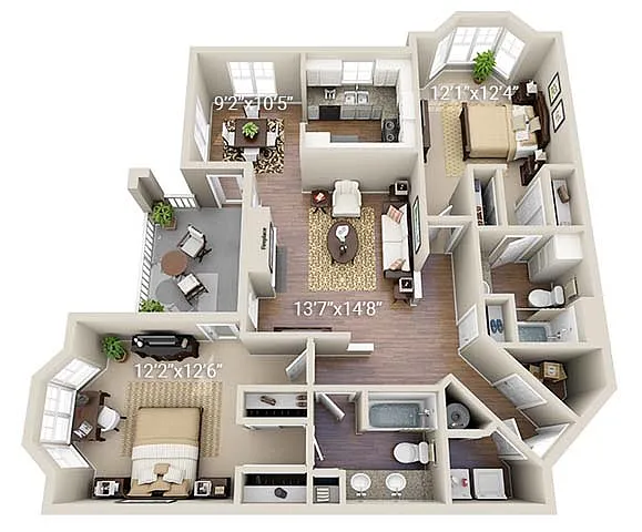 Floor plan B1