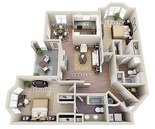 Floor plan B1