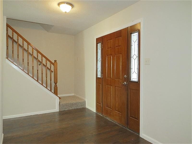 Wide foyer greets guests