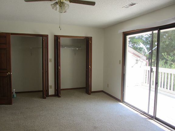 Master bedrm facing deck