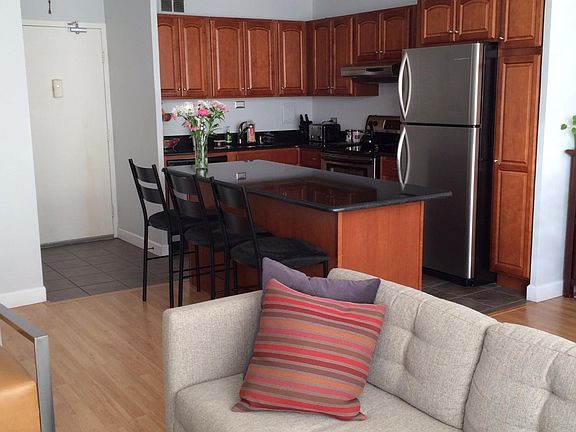 Living room and kitchen