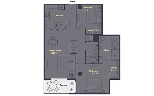 Floor plan B2R