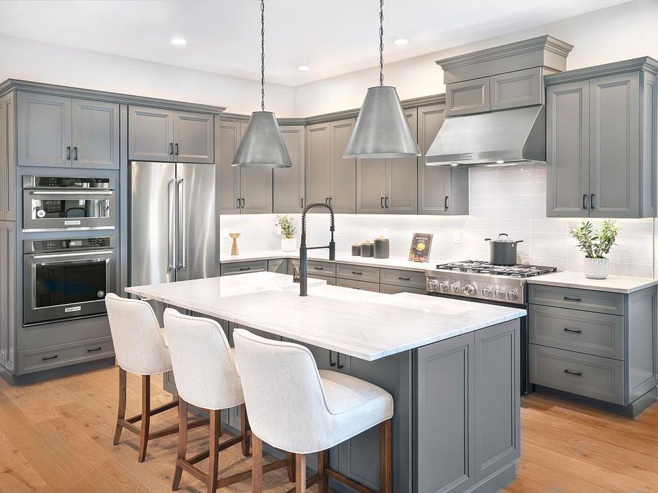 Gourmet kitchen with stainless steel appliances