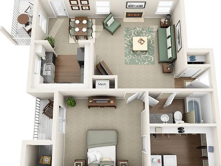 1 Bedroom | 1 Bath | 983 SF 1 Bedroom | 1 Bath | 983 SF