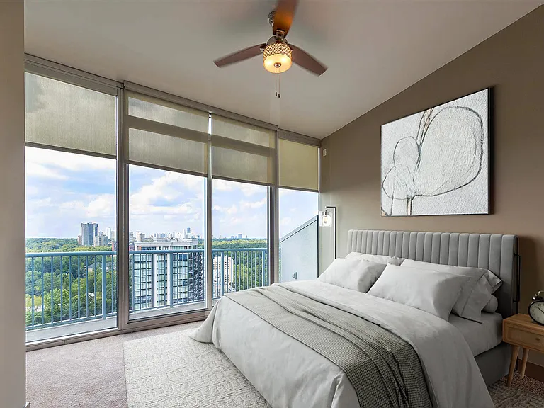 Floor to ceiling windows in your bedroom